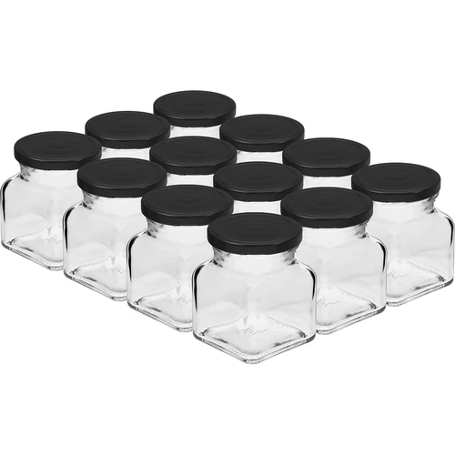 Set 12 x borcan 120ml + 30 etichete pentru marcarea condimentelor - 2