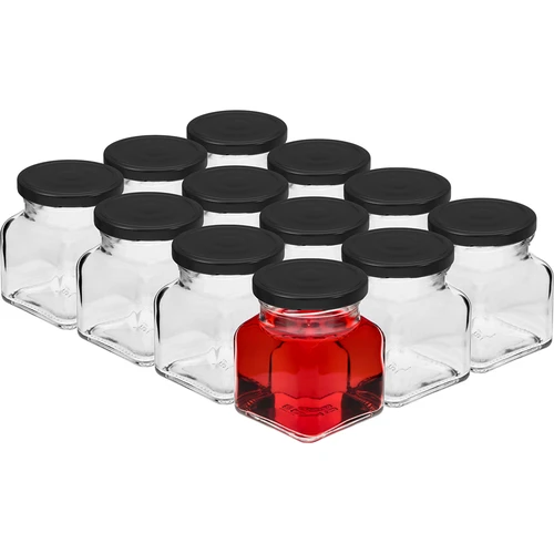 Set 12 x borcan 120ml + 30 etichete pentru marcarea condimentelor - 3