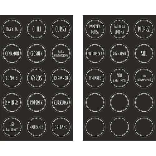 Set 12 x borcan 120ml + 30 etichete pentru marcarea condimentelor - 5