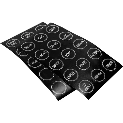 Set 12 x borcan 120ml + 30 etichete pentru marcarea condimentelor - 6