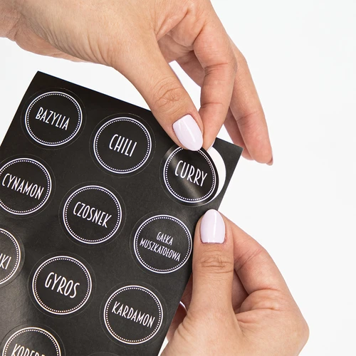 Set 12 x borcan 120ml + 30 etichete pentru marcarea condimentelor - 11