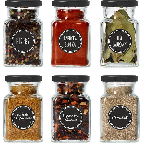 Set 12 x borcan 150ml + 30 etichete pentru marcarea condimentelor - 16