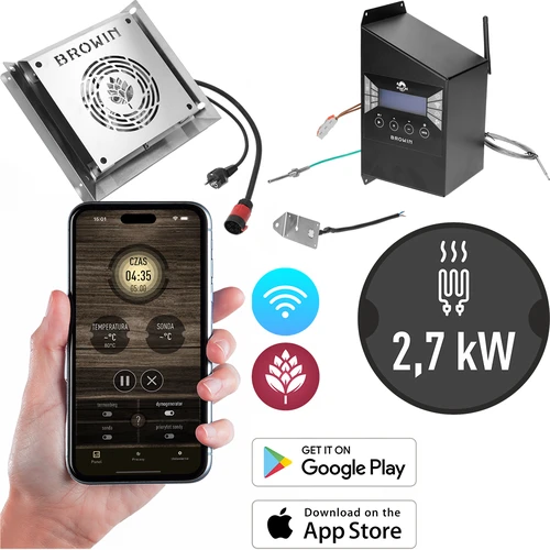 Set de module cu controler Wi-Fi - dragON IQ 2,7 kW, pentru afumătoare de grădină