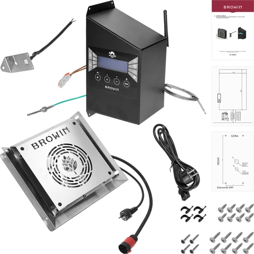 Set de module cu controler Wi‑Fi - dragON IQ 2,7 kW, pentru afumătoare de grădină - 2