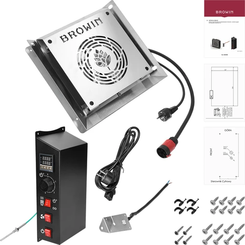 Set de module cu termostat digital - dragON 2,7 kW, pentru afumătoare de grădină - 2
