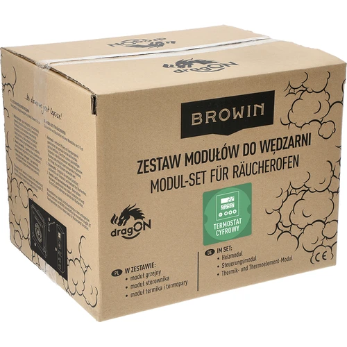 Set de module electrice cu controler digital - dragON 1,5 kW, pentru afumătoare de grădină - 9