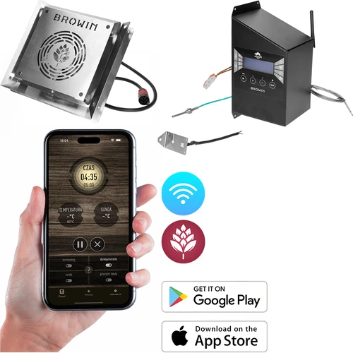 Set de module electrice cu controler Wi‑Fi – dragON IQ 1,5 kW, pentru afumătoare de grădină