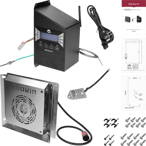 Set de module electrice cu controler Wi‑Fi – dragON IQ 1,5 kW, pentru afumătoare de grădină - 2