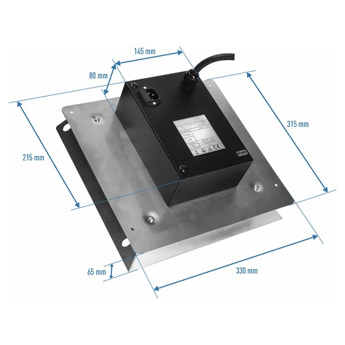 Set de module electrice cu controler Wi‑Fi – dragON IQ 1,5 kW, pentru afumătoare de grădină - 6