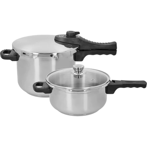 Set de oale sub presiune din oțel inoxidabil, 4 și 6 L