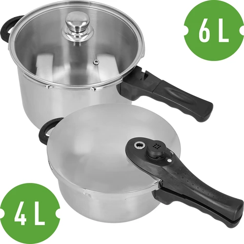 Set de oale sub presiune din oțel inoxidabil, 4 și 6 L - 3