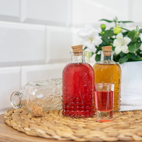 Set de sticluțe cu dopuri, 240 ml - 4 buc. - 8