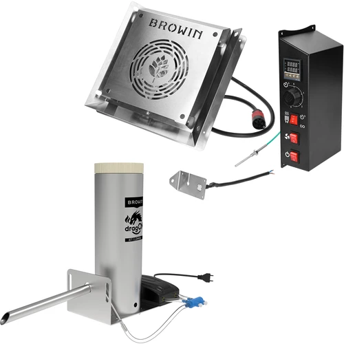 Set dragON pentru afumătoare - module electrice cu controler digital și generator de fum JET 1 LONG