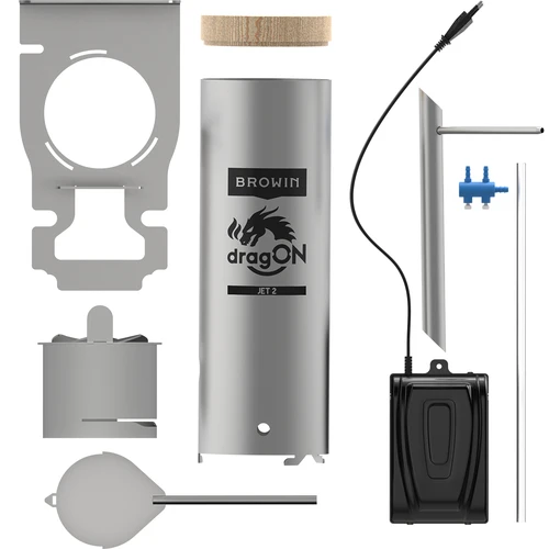 Set dragON pentru afumătoare - module IQ cu Wi‑Fi și generator de fum JET 2 LONG cu cenușar - 7