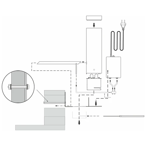 Set dragON pentru afumătoare - module IQ cu Wi‑Fi și generator de fum JET 2 LONG cu cenușar - 10