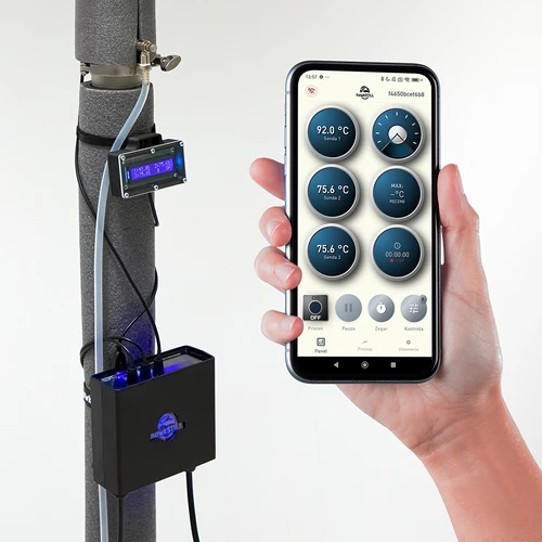 Set hawkSTILL Wi-Fi IQ – termometru pentru distilare cu Wi-Fi și afișaj - 5