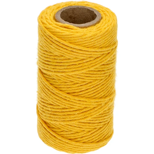 Sfoară de bumbac galbenă 2 mm/55 m/100 g