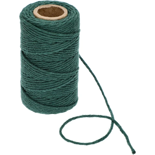 Sfoară de bumbac verde 2 mm/55 m/100 g - 3