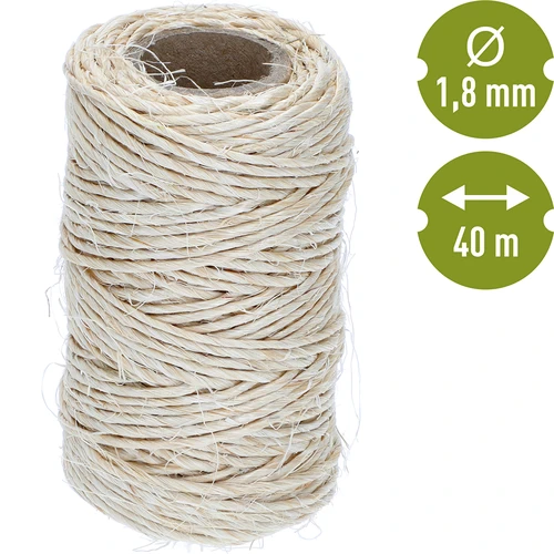 Sfoară de sisal 1,8 mm/40 m/100 g - 4