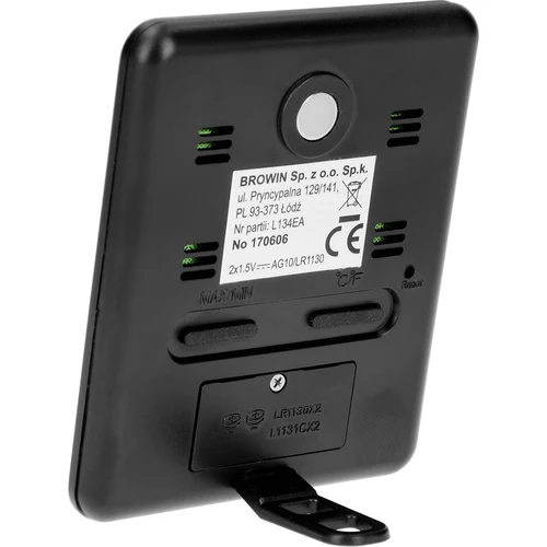 Stație meteo – electronică, fără fir, neagră - 3