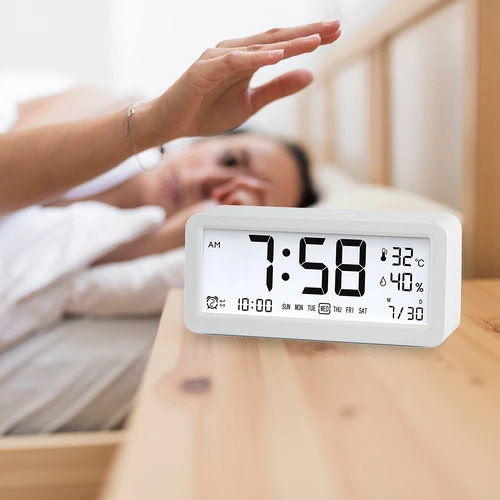 Stație meteo electronică Soens - albă, cu ceas și calendar - 7