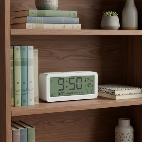 Stație meteo electronică Soens - albă, cu ceas și calendar - 8