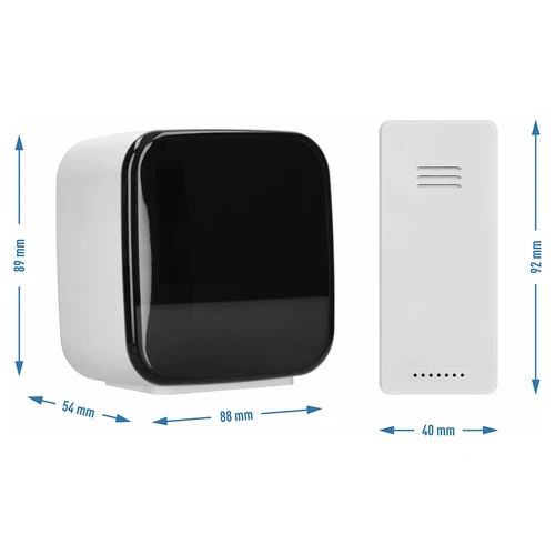 Stație meteo electronică Soens - cu senzor fără fir, ceas cu alarmă și lampă - 4
