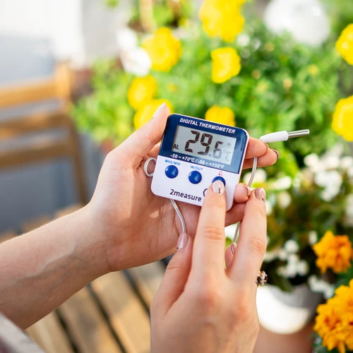 Stație meteo – electronică, sondă, albă - 8