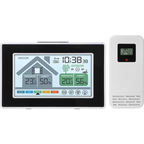 Stație meteo marca Soens – electronică, cu senzor extern fără fir