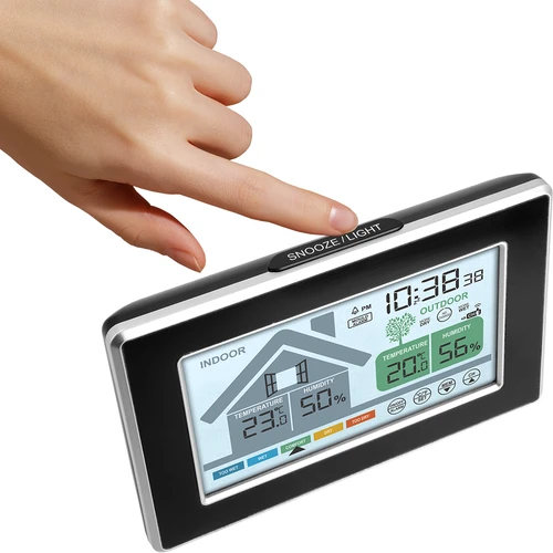 Stație meteo marca Soens – electronică, cu senzor extern fără fir - 3