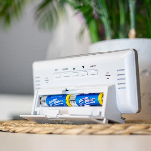 Stație meteo RCC, DCF – electronică, fără fir, cu senzor iluminat, albă - 13