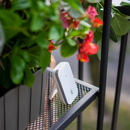 Stație meteo RCC, DCF – electronică, fără fir, cu senzor iluminat, albă - 15