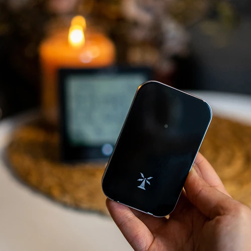 Stație meteo RCC, DCF – electronică, fără fir, cu senzor iluminat, neagră - 11