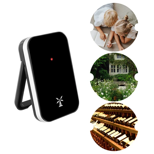 Stație meteo RCC, DCF – electronică, fără fir, cu senzor iluminat, neagră - 16