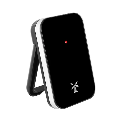 Stație meteo RCC, DCF – electronică, fără fir, cu senzor iluminat, neagră - 3