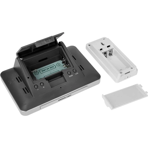 Stație meteo RCC – electronică, fără fir, cu senzor iluminat, neagră - 8