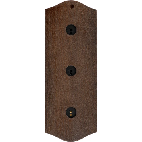 Stație meteo retro - culoare wenge cu cadrane aurii - 4