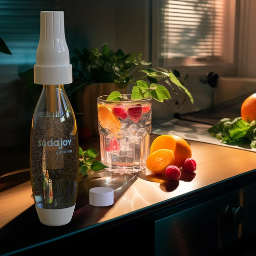 Sticlă 1L pentru Saturator cu capac - 10