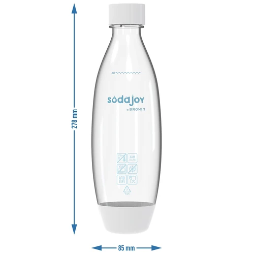 Sticlă 1L pentru Saturator cu capac - 6