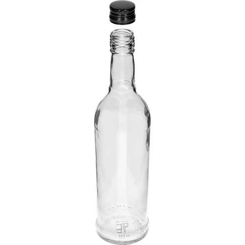 Sticlă 500 ml Subțire, cu capac negru, pentru vodcă, 6 buc. - 4