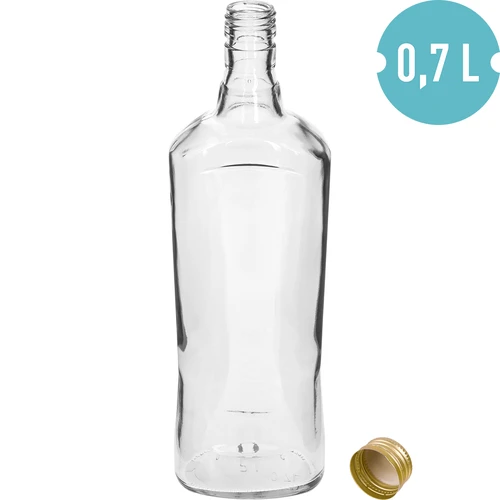 Sticlă „Szafirowa” 700 ml cu capac, 1 buc. - 3