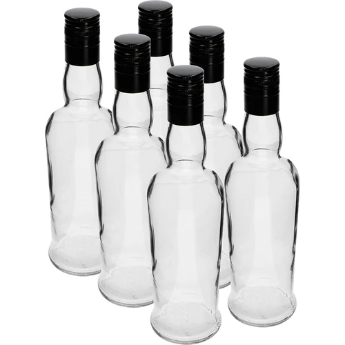 Sticlă Căpitan 500 ml cu capac - 6 buc