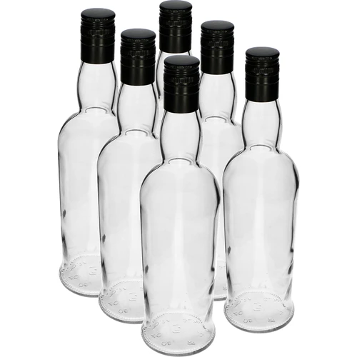 Sticlă Căpitan 700 ml cu capac - 6 buc