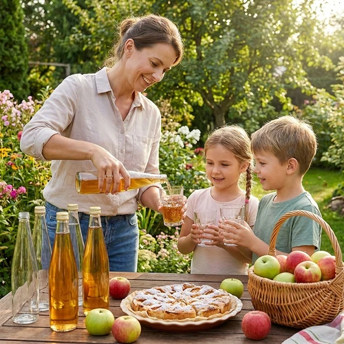 Sticlă Club 500 ml cu capac filetat auriu, set de 6 buc. - 9