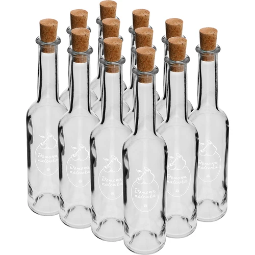 Sticlă de 350 ml cu dop, imprimare Lichior de casă - 6