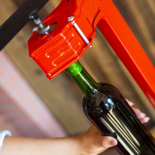 Sticlă de vin 0,75L cu dopuri și capace - 12 buc. - 9