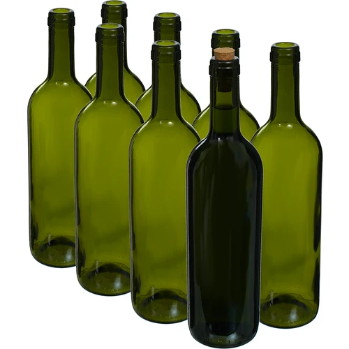Sticlă de vin verde măsliniu 0,75 L - pachet de 8 buc. - 2