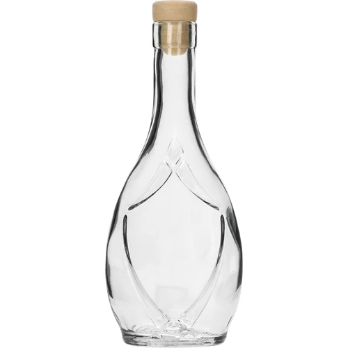 Sticlă decorativă ICONA 250 ml, cu dop tip ciupercă, 1 bucată