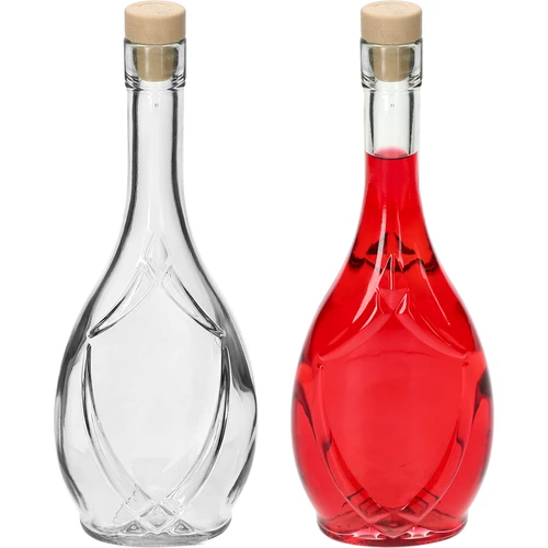 Sticlă decorativă ICONA 500 ml, cu dop tip ciupercă, 1 bucată - 3