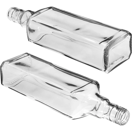 Sticlă decorativă TYNKTURA 0,5 L, cu capac cu filet negru, lung, fi 28 mm, 1 bucată - 4